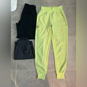 Lot of 3 landau scrub jogger pants. All XS